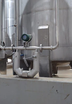 Medidor Coriolis em planta química