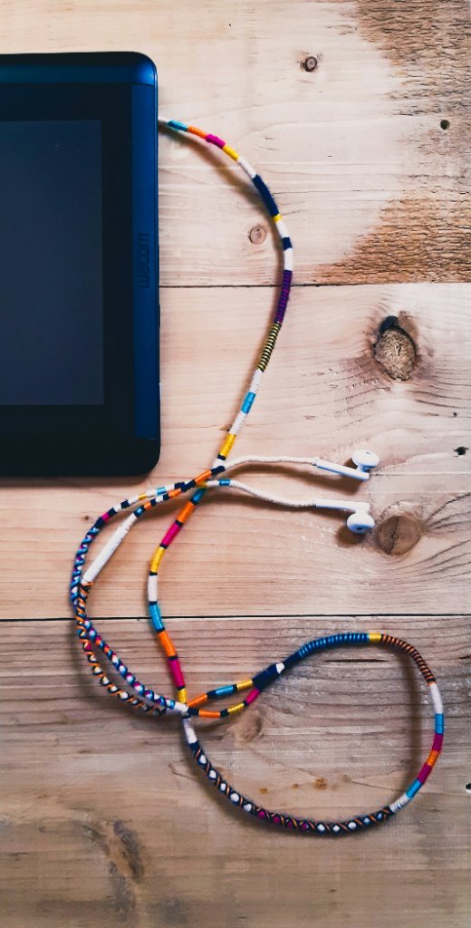 Beaded Headphone Cable