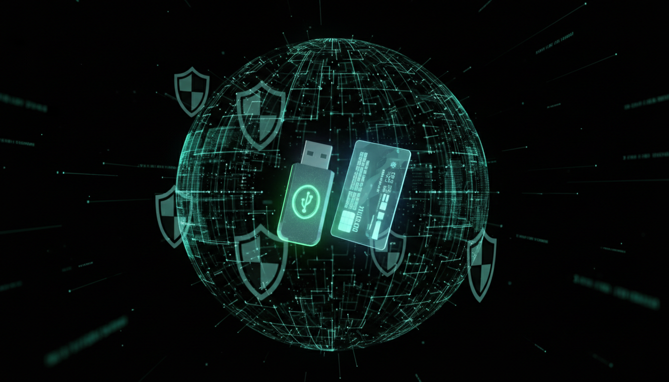 Token USB de segurança e smartcard para certificado digital com iluminação neon