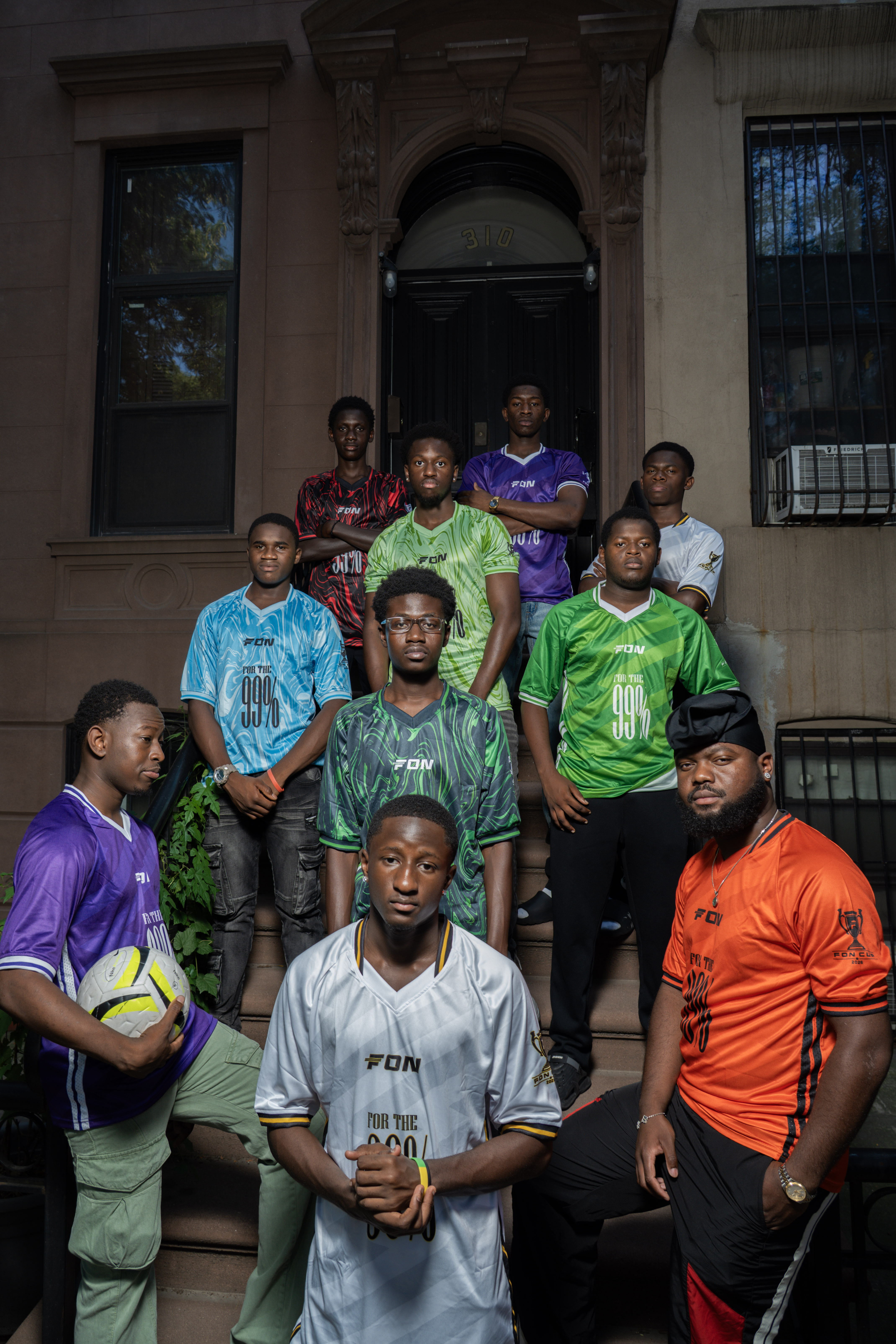 FON squad on the steps