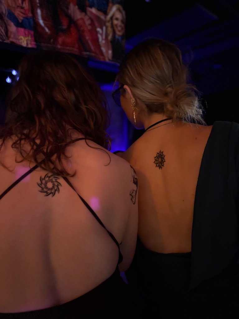 Starburst back tattoos