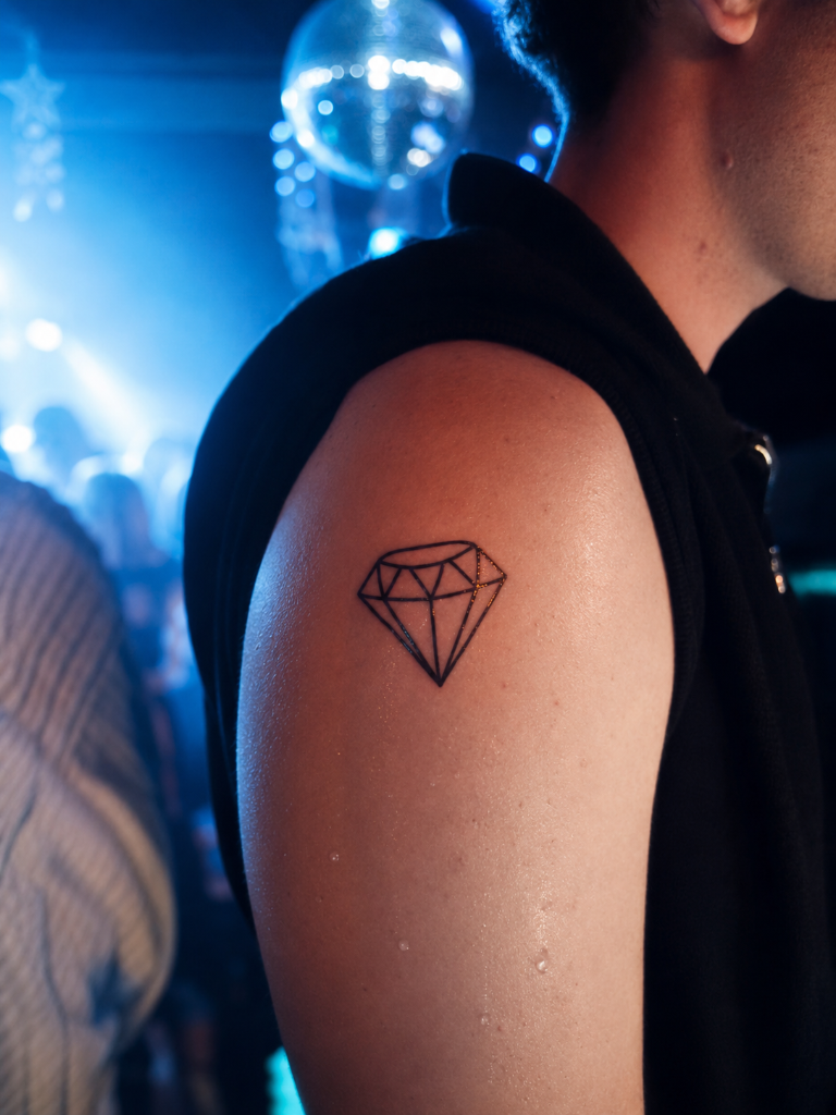 Diamond arm tattoo