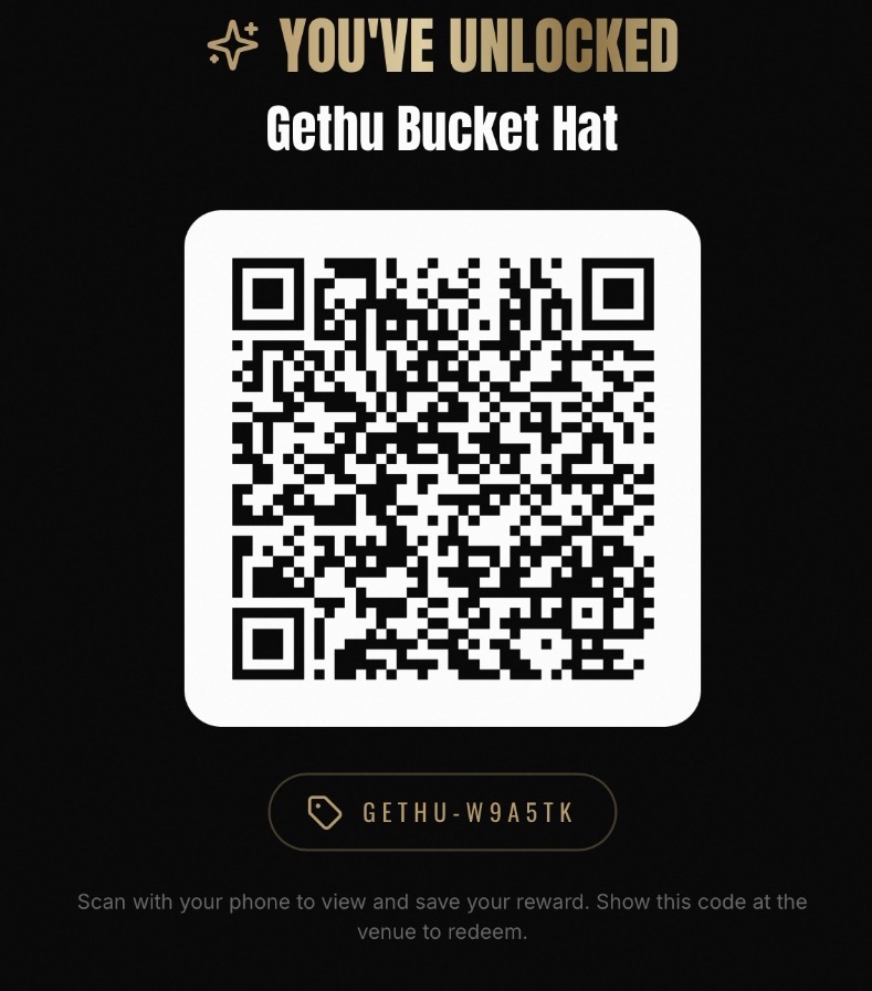 Reward unlocked screen