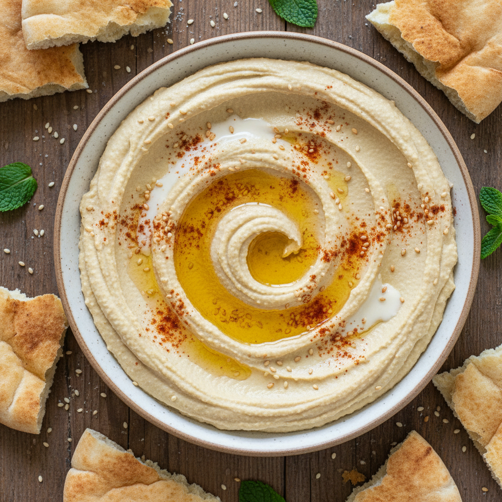 חומוס קרמי משובח עם טחינה