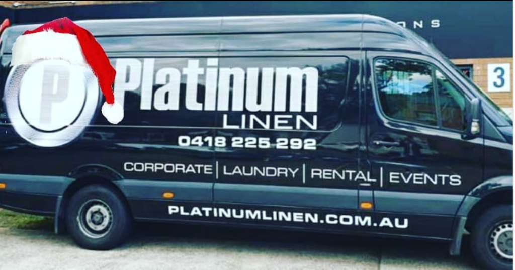 Platinum Linen delivery van