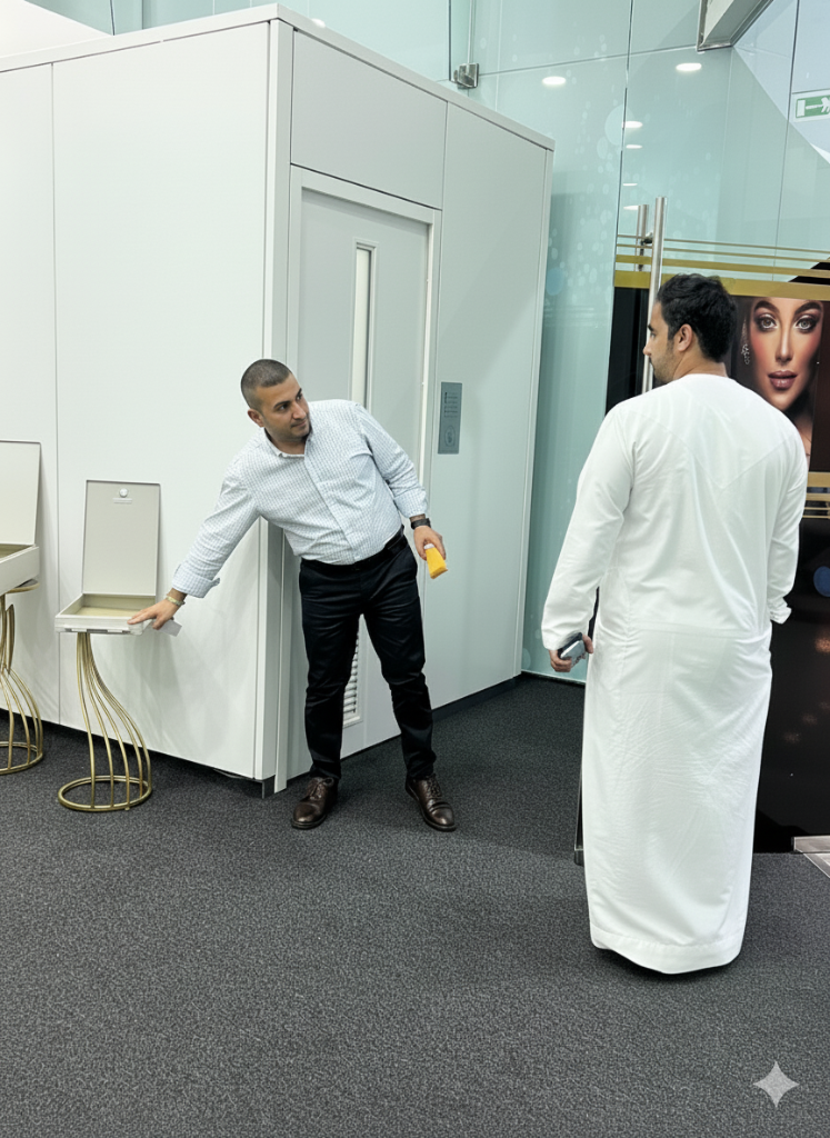 Client safe deposit box demonstration
