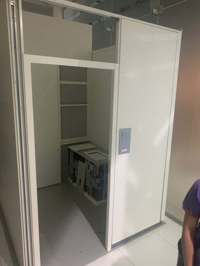 Vault booth installation