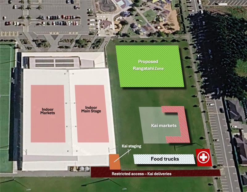 Outdoor market zone map