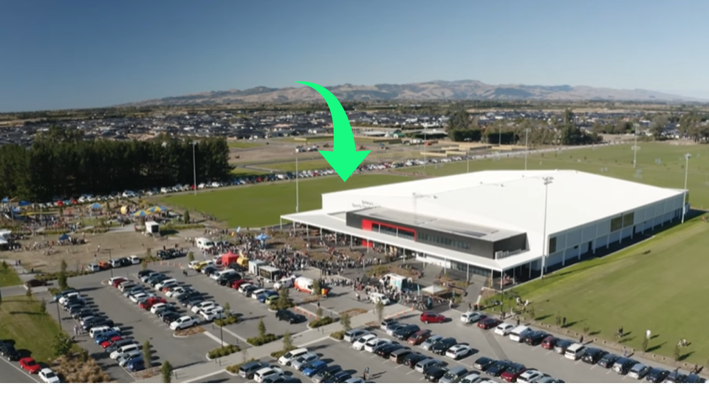 Selwyn Sports Centre aerial view
