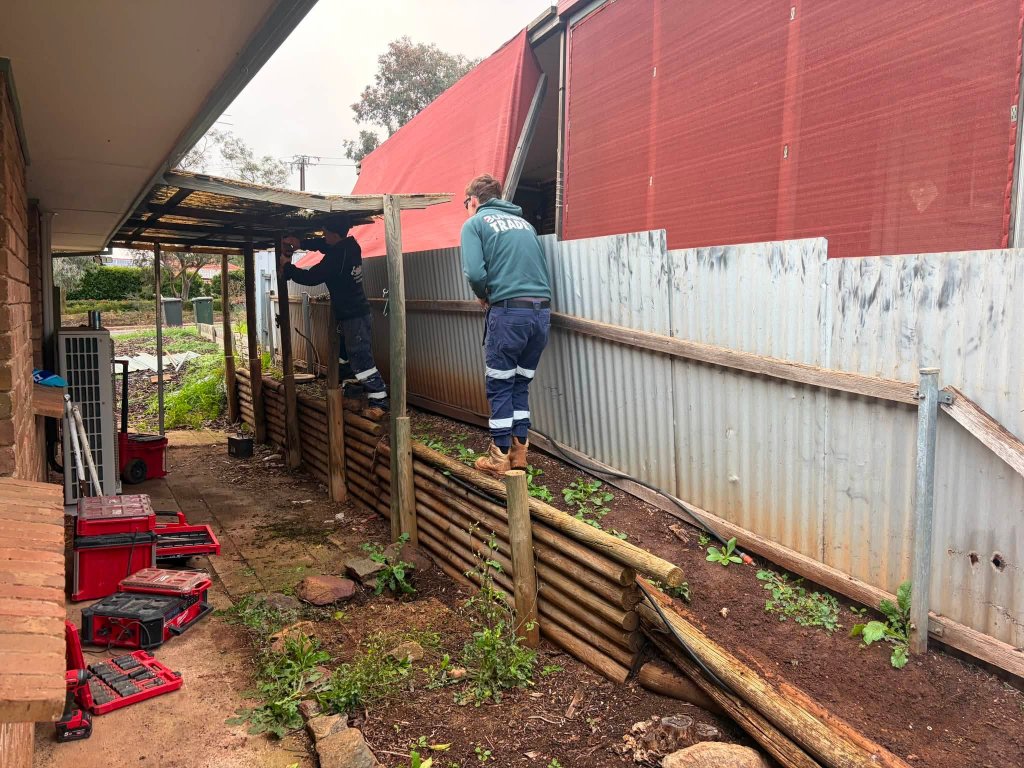 Narrow Access Fence Installation