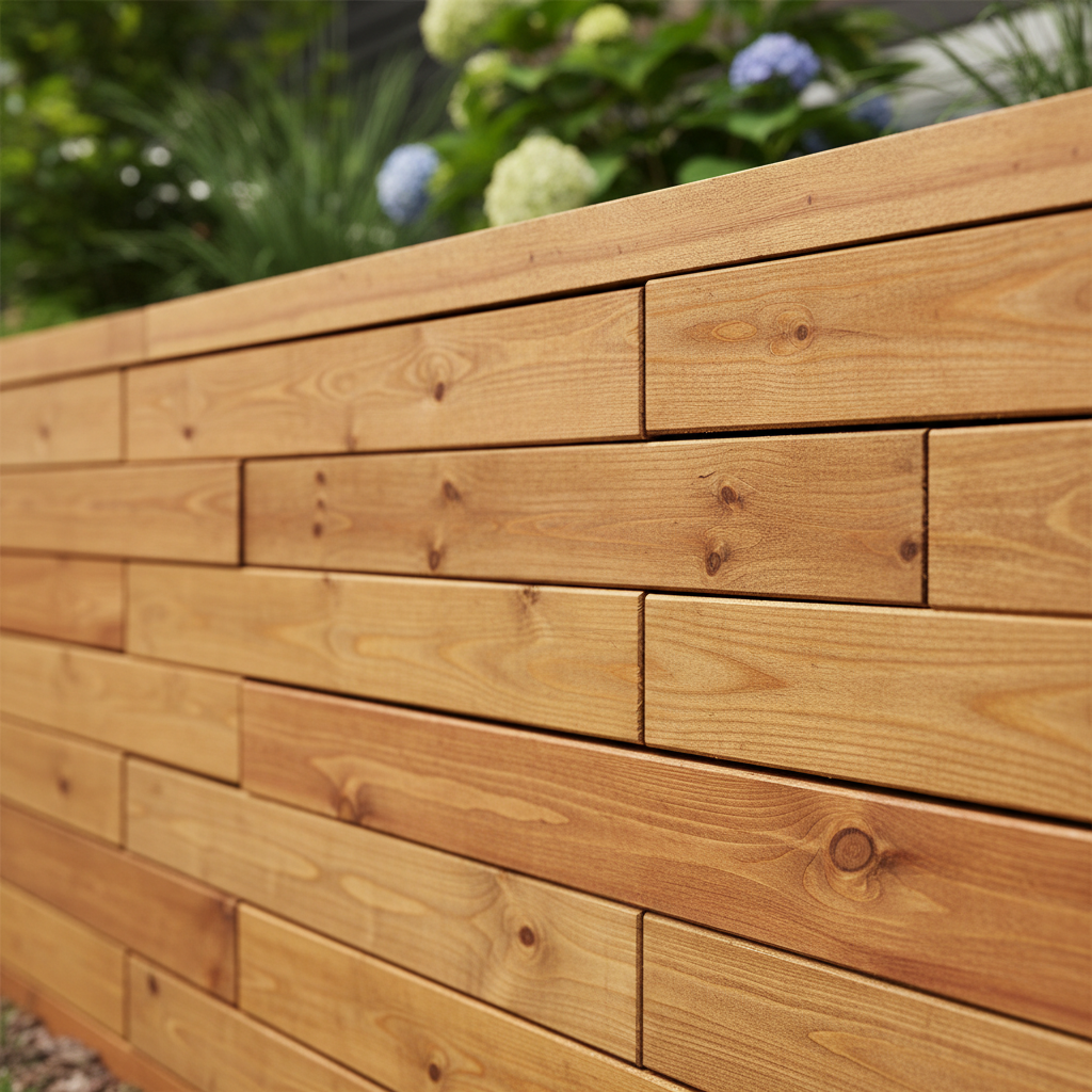 Timber sleeper retaining wall in Brukunga, SA 5252