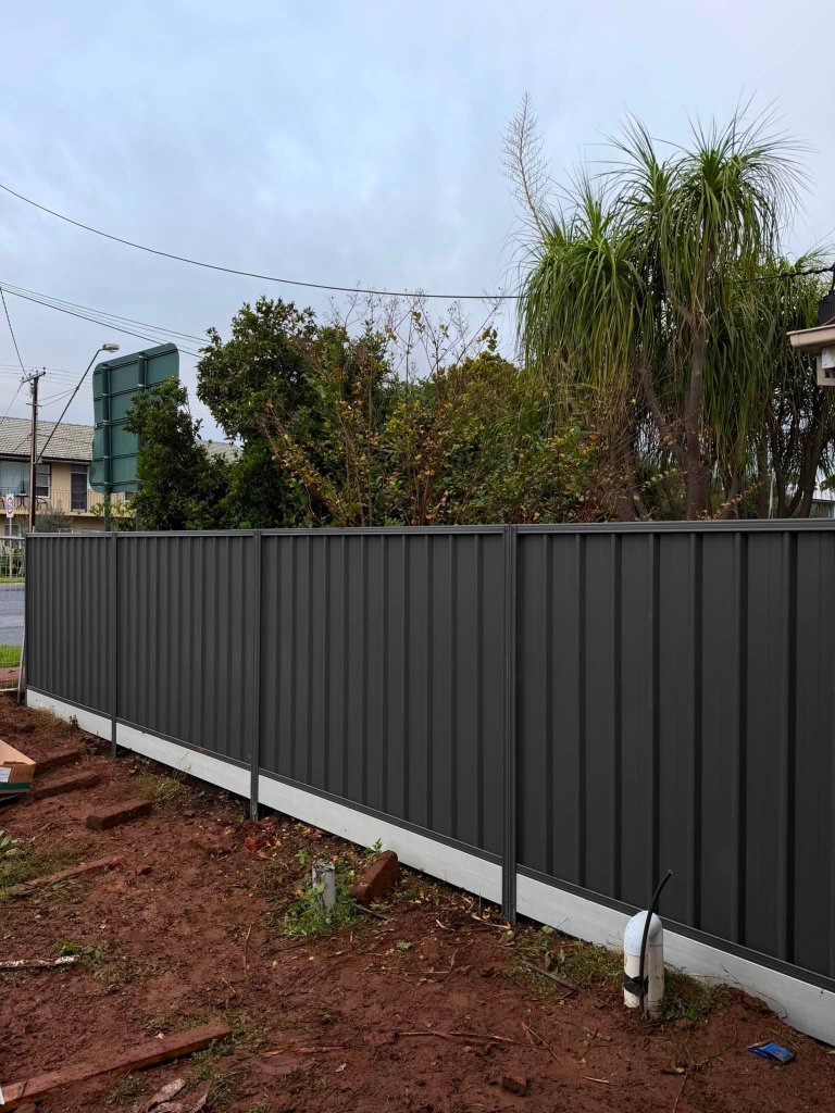 Colorbond Fence with Plinth