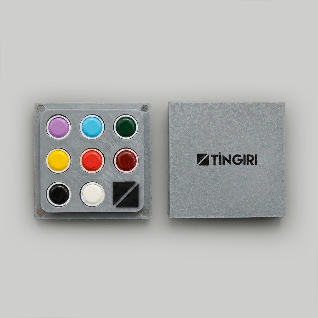 Mini Tingiri con cover piena - GRIGIA – acquerello artigianale handmade Made in Sicily | Tingiri