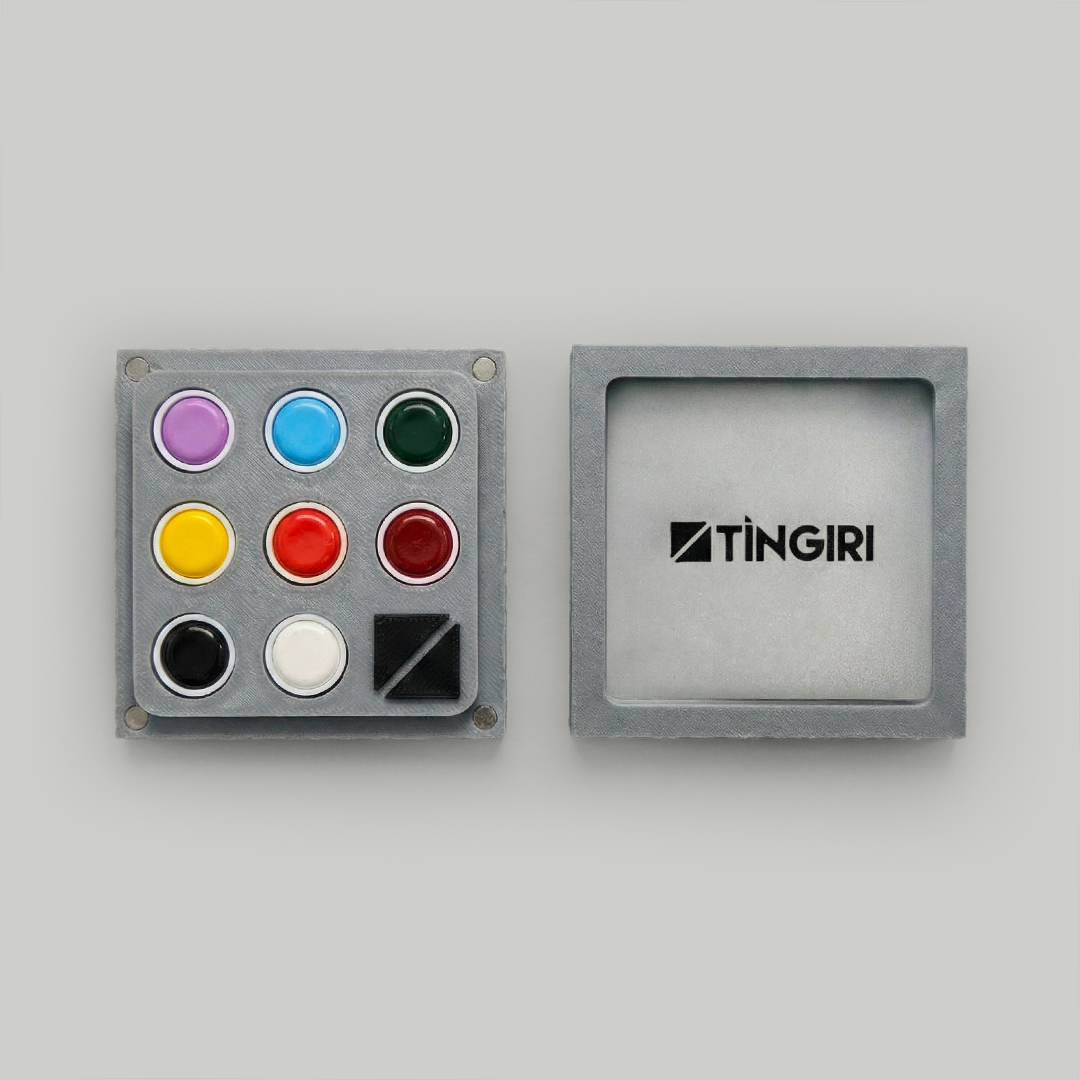 Mini Tingiri con cover trasparente - GRIGIA – acquerello artigianale handmade Made in Sicily | Tingiri