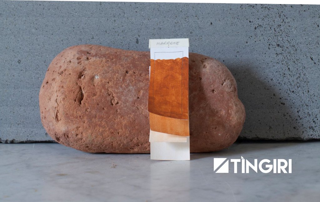 Campione di pigmento Marrone da roccia siciliana – Tingiri handmade colors