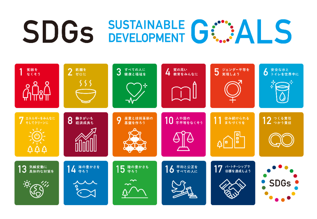 持続可能な開発目標（SDGs）17の目標一覧