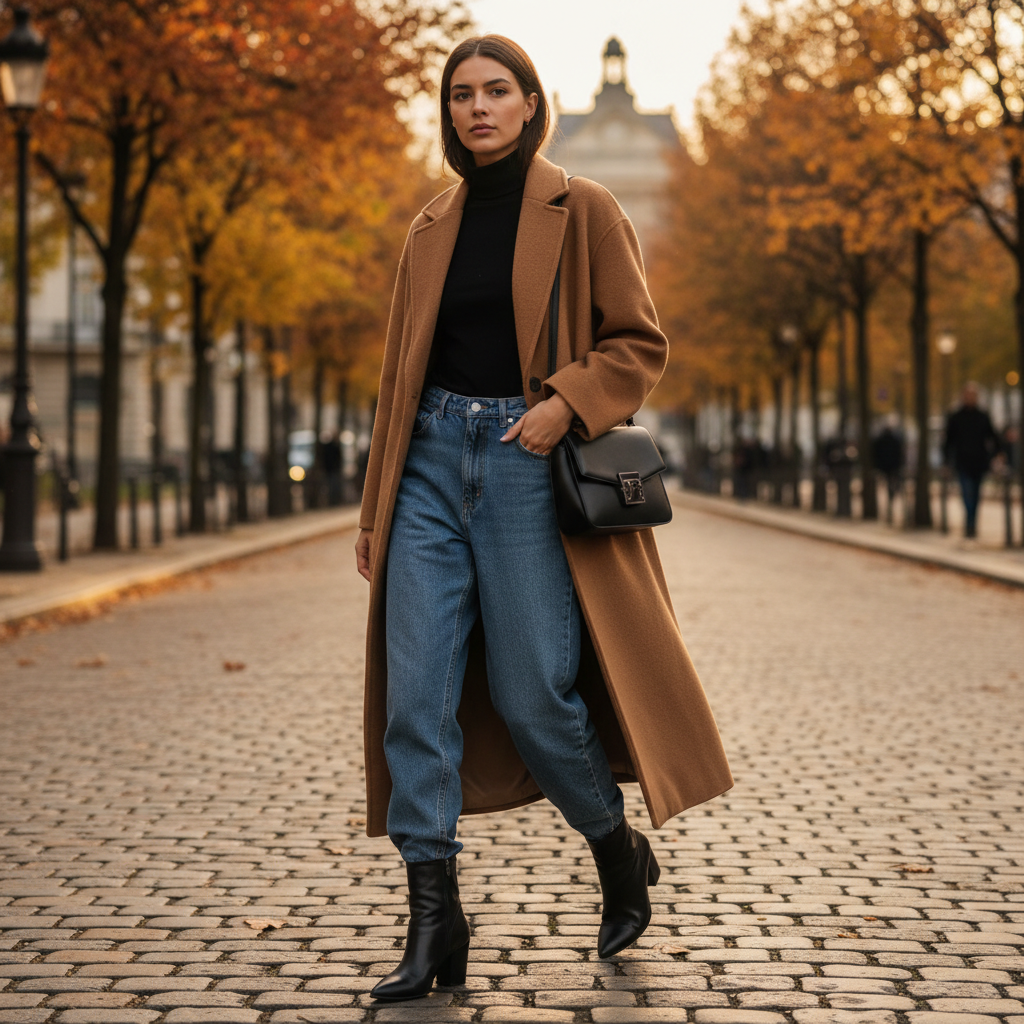 Camel Coat Autumn Elegance
