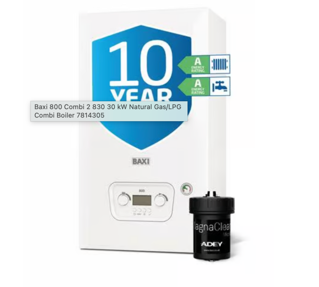 Baxi 800 Combi Boiler