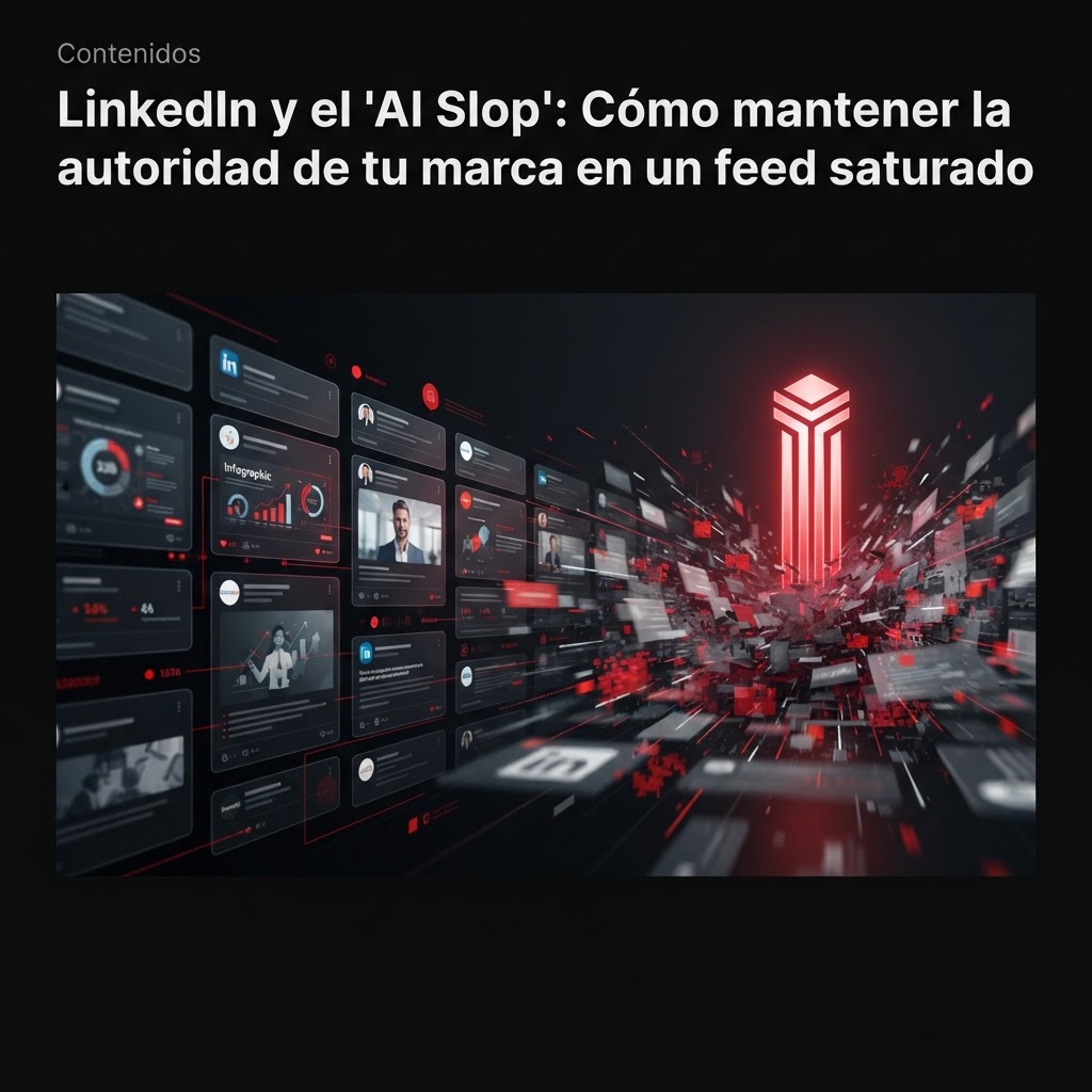 LinkedIn y el 'AI Slop': Cómo mantener la autoridad de tu marca en un feed saturado
