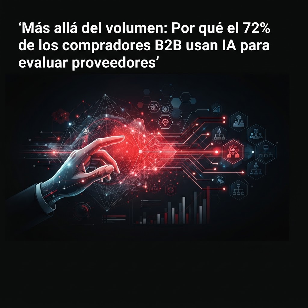 Más allá del volumen: Por qué el 72% de los compradores B2B usan IA para evaluar proveedores