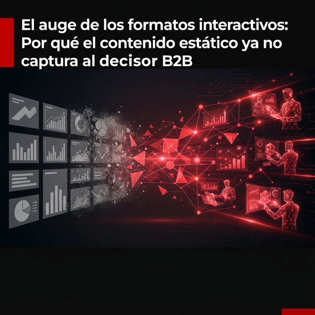 El auge de los formatos interactivos: Por qué el contenido estático ya no captura al decisor B2B