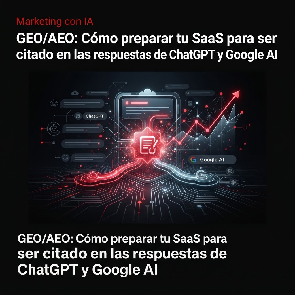 GEO/AEO: Cómo preparar tu SaaS para ser citado en las respuestas de ChatGPT y Google AI