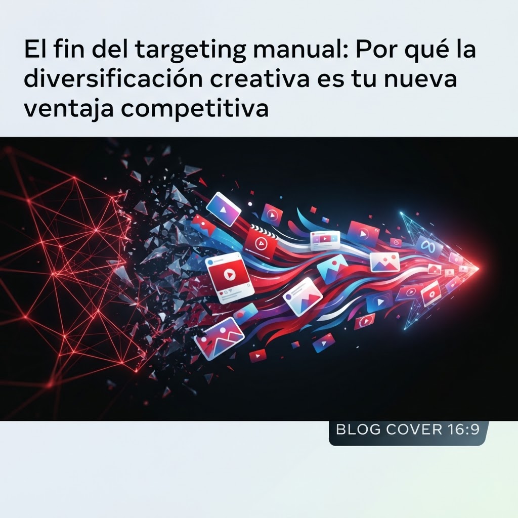 El fin del targeting manual: Por qué la diversificación creativa es tu nueva ventaja competitiva