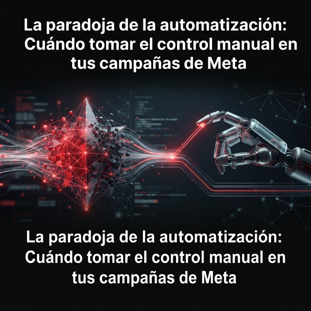 La paradoja de la automatización: Cuándo tomar el control manual en tus campañas de Meta