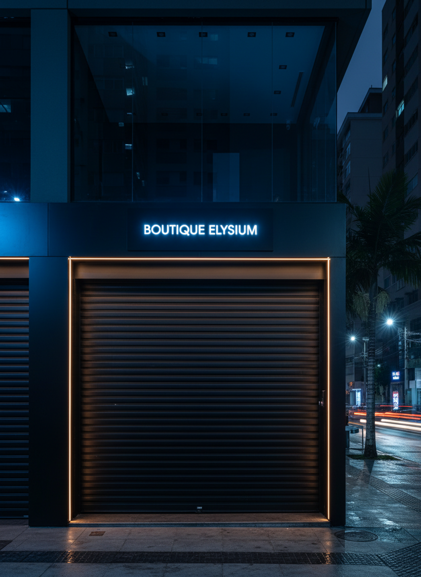 Porta de enrolar premium instalada