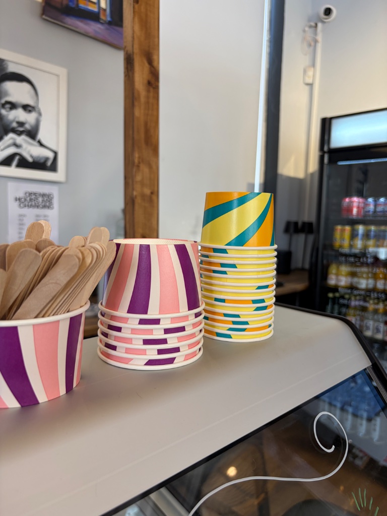 Gelato scoops at The Kaffee