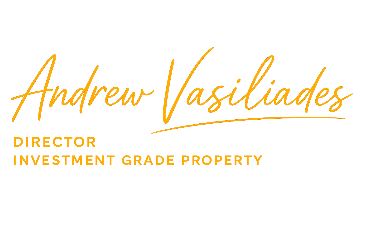 Andrew Vasiliades — Director, Investment Grade Property