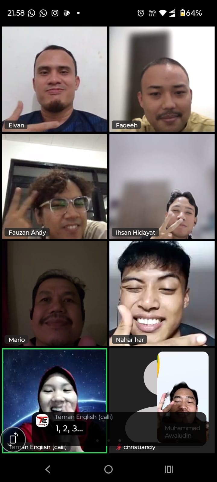 TemanEnglish Zoom session 4
