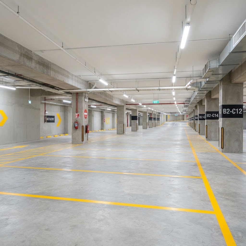 Secure underground parking