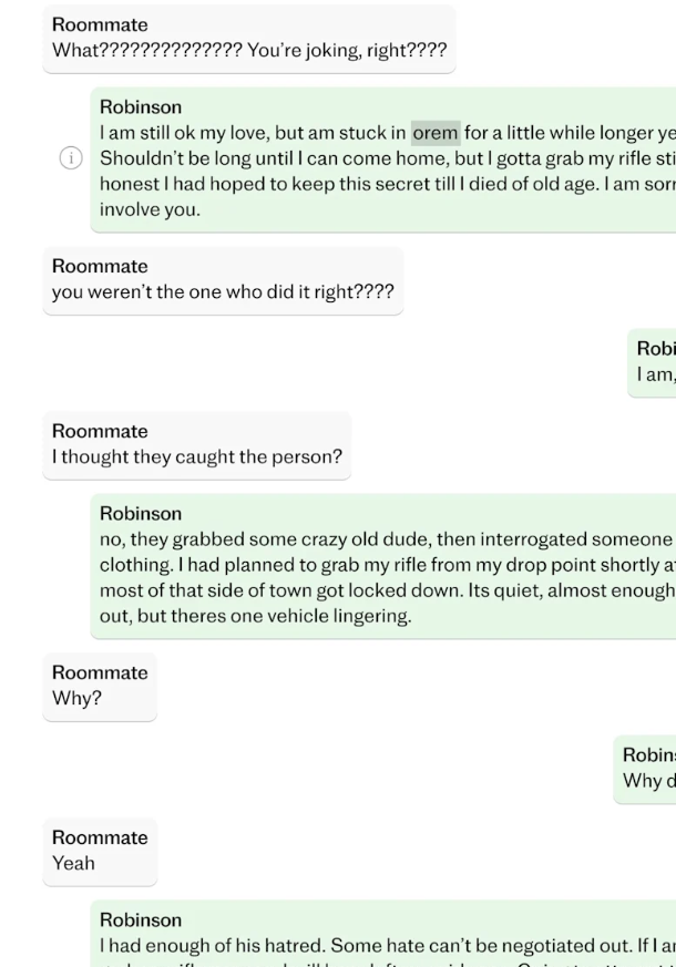 Text exchange — full Discord screenshot