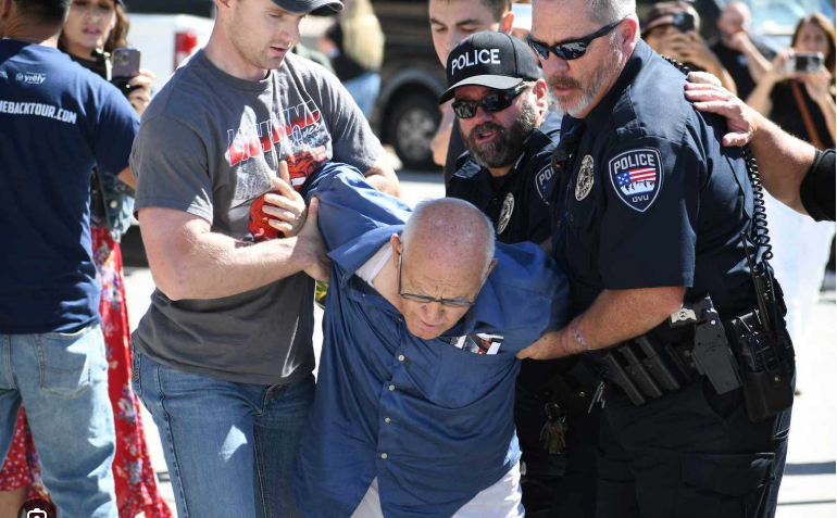 George Zinn detained at the UVU scene