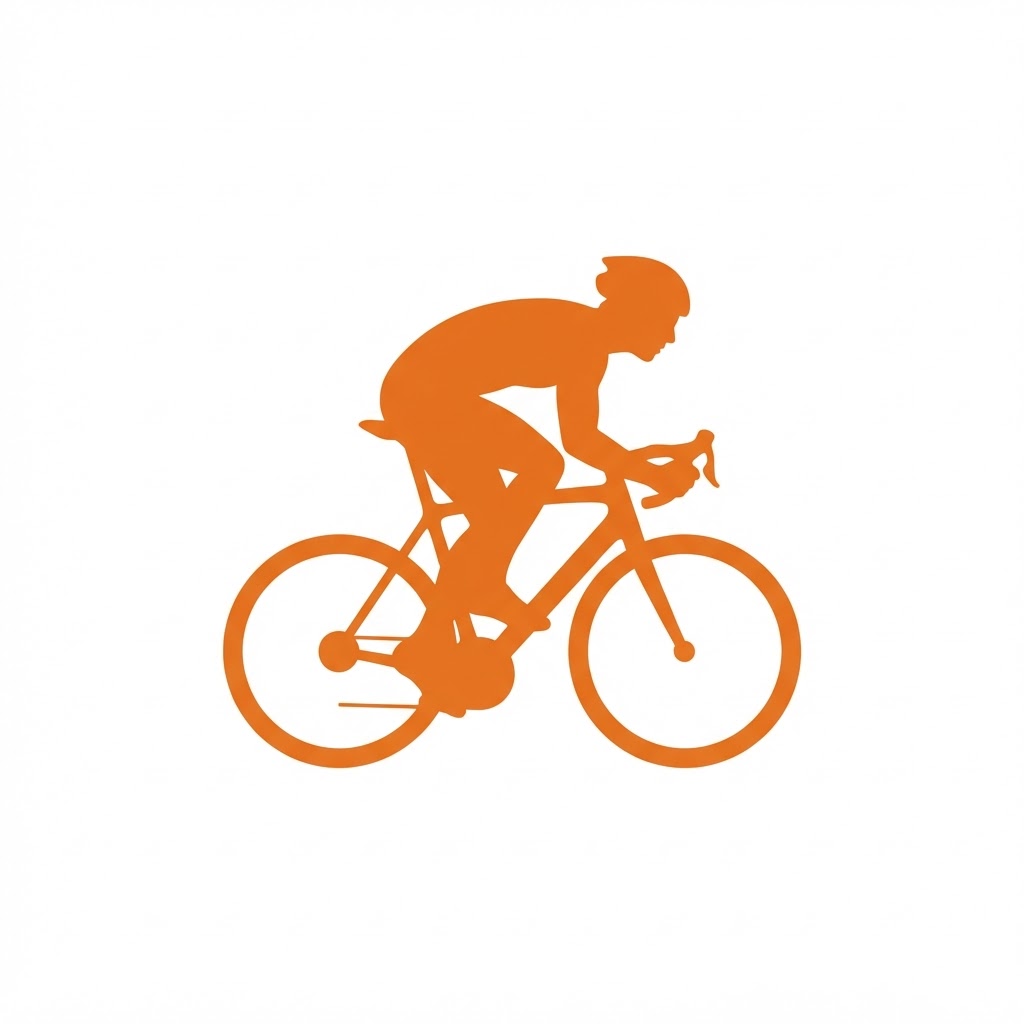 Cycling silhouette