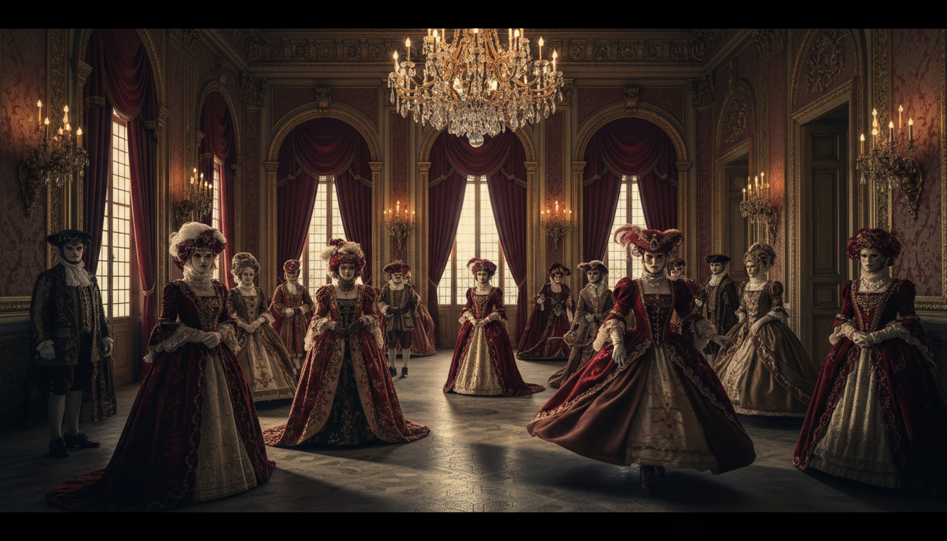 Grand masquerade ball atmosphere