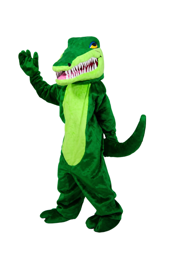 Green Alligator Mascot Costume