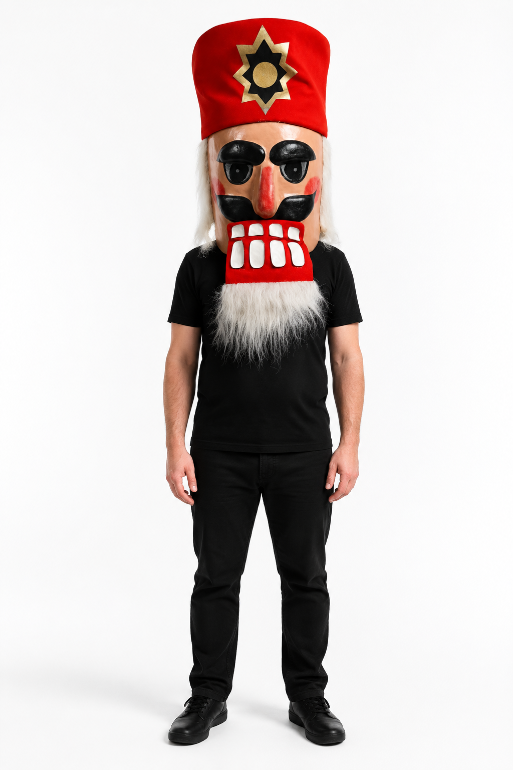 Traditional Nutcracker Soldier Mascot Head