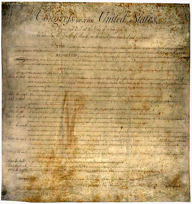 Bill of Rights Ratified
