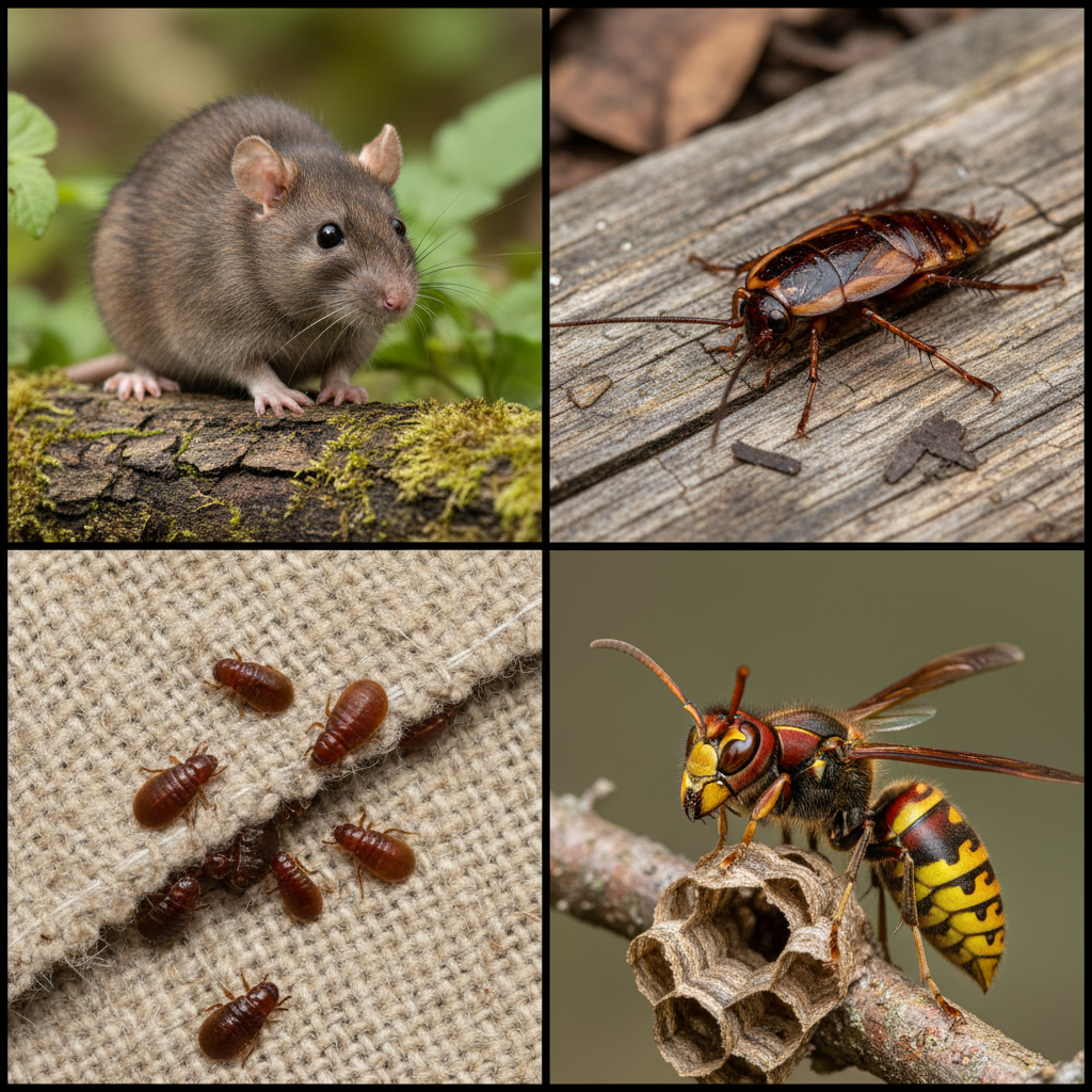 Nuisibles traités en Isère : rats, cafards, punaises de lit et frelons
