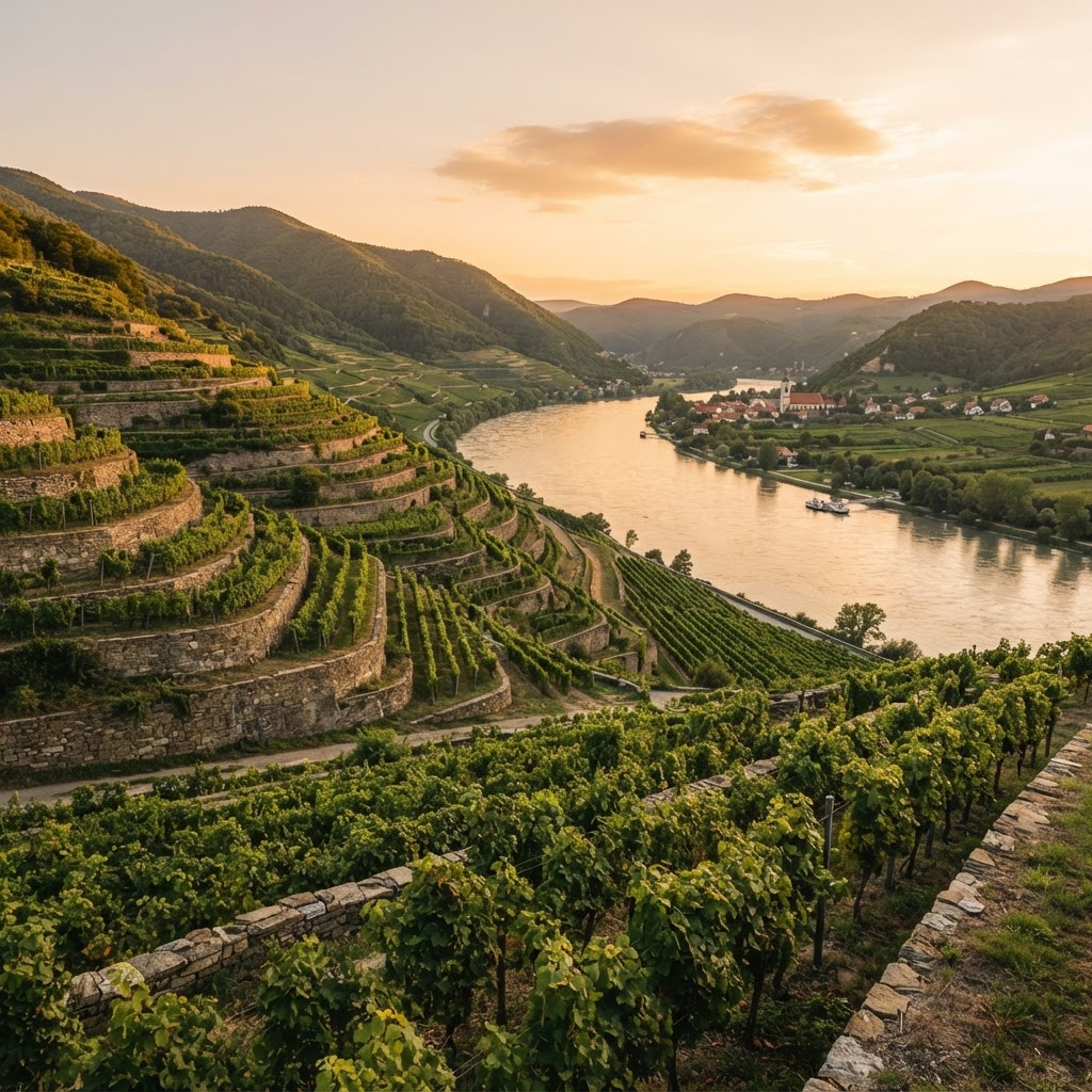 Austria wine region — vineyard landscape