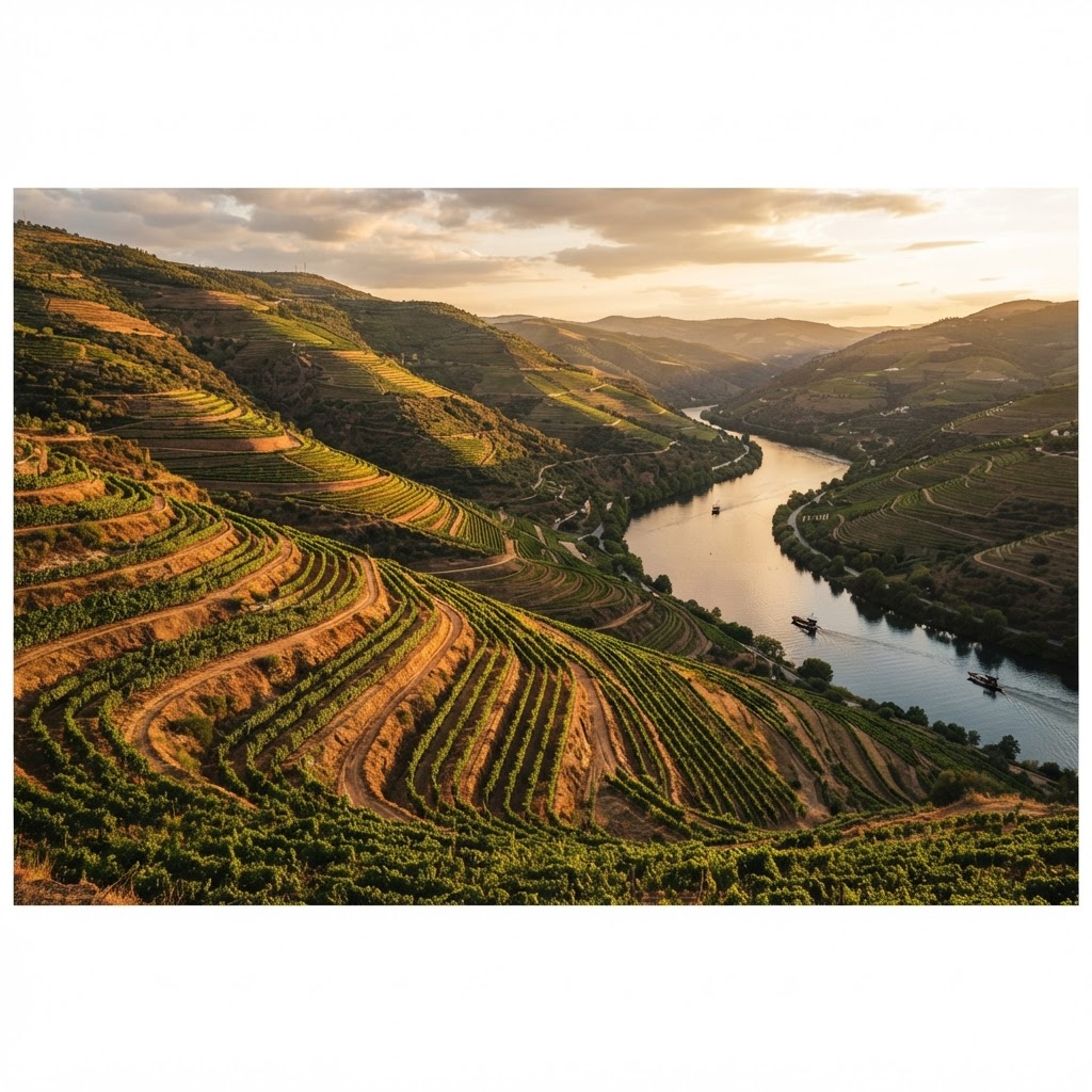 Portugal wine region — vineyard landscape