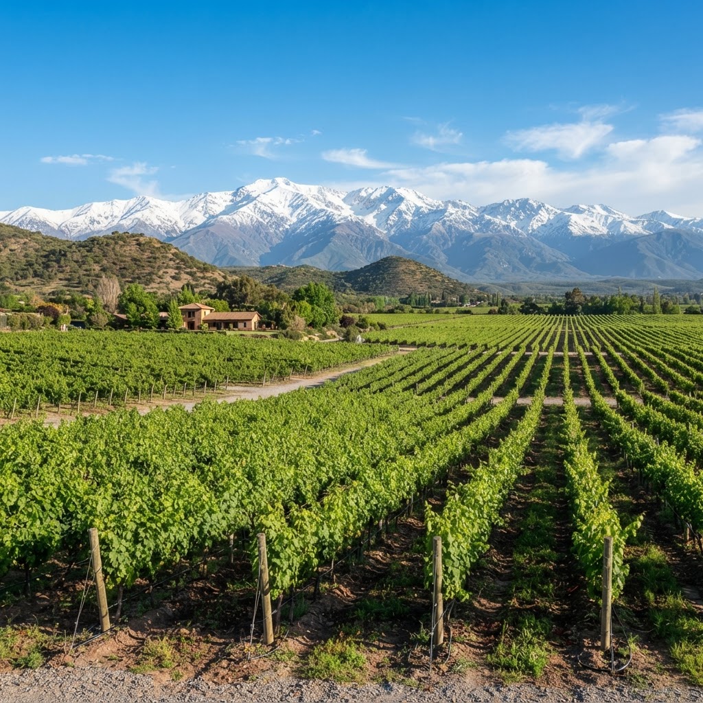 Chile wine region — vineyard landscape