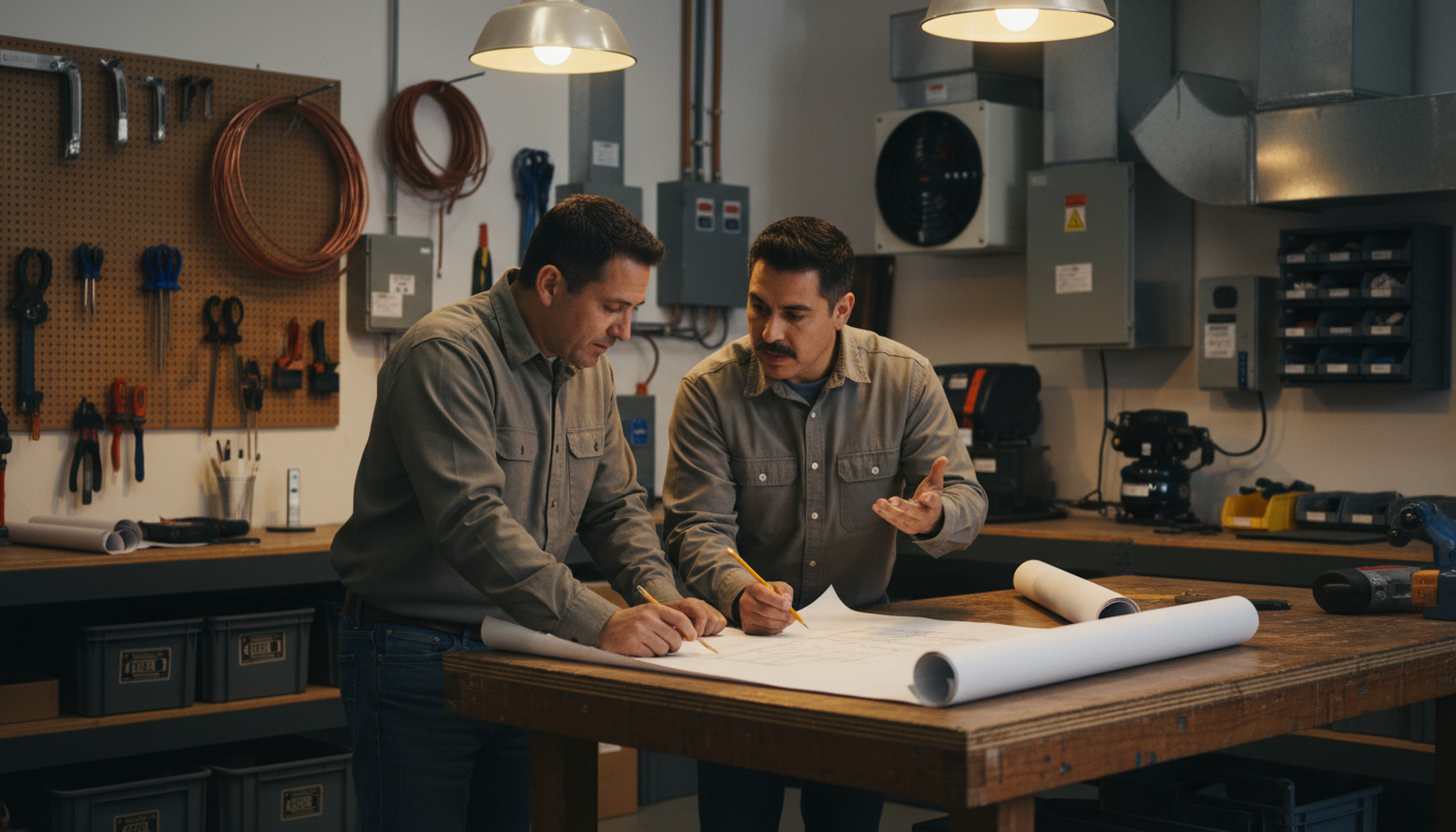 Ricardo and Raul in their workshop