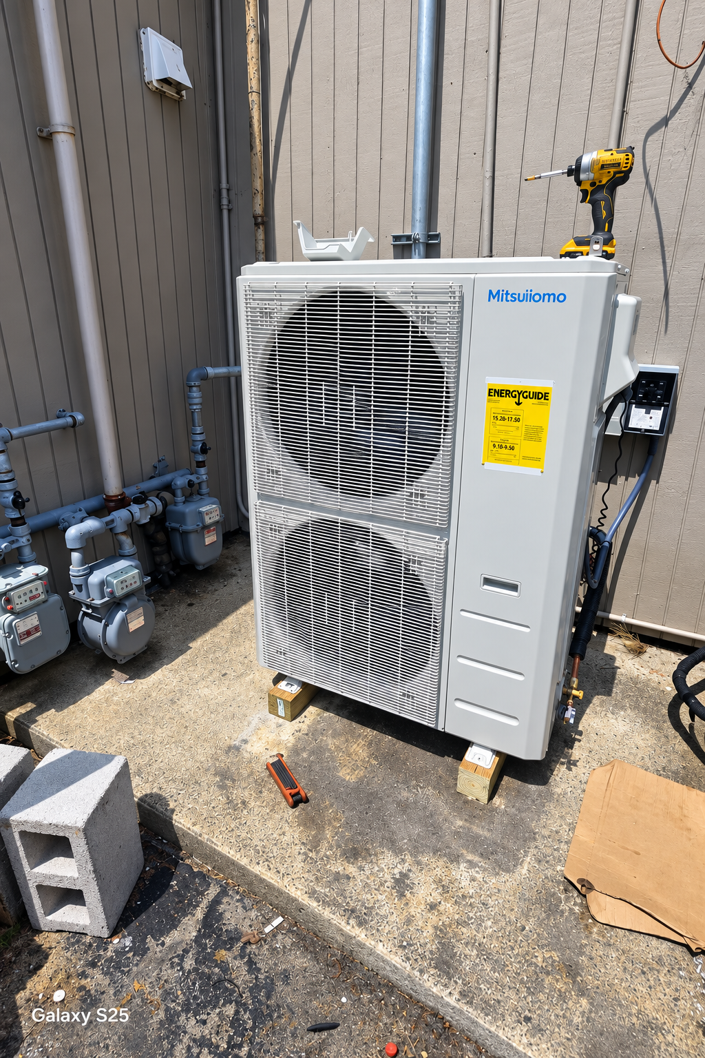 Mitsubishi heat pump installation