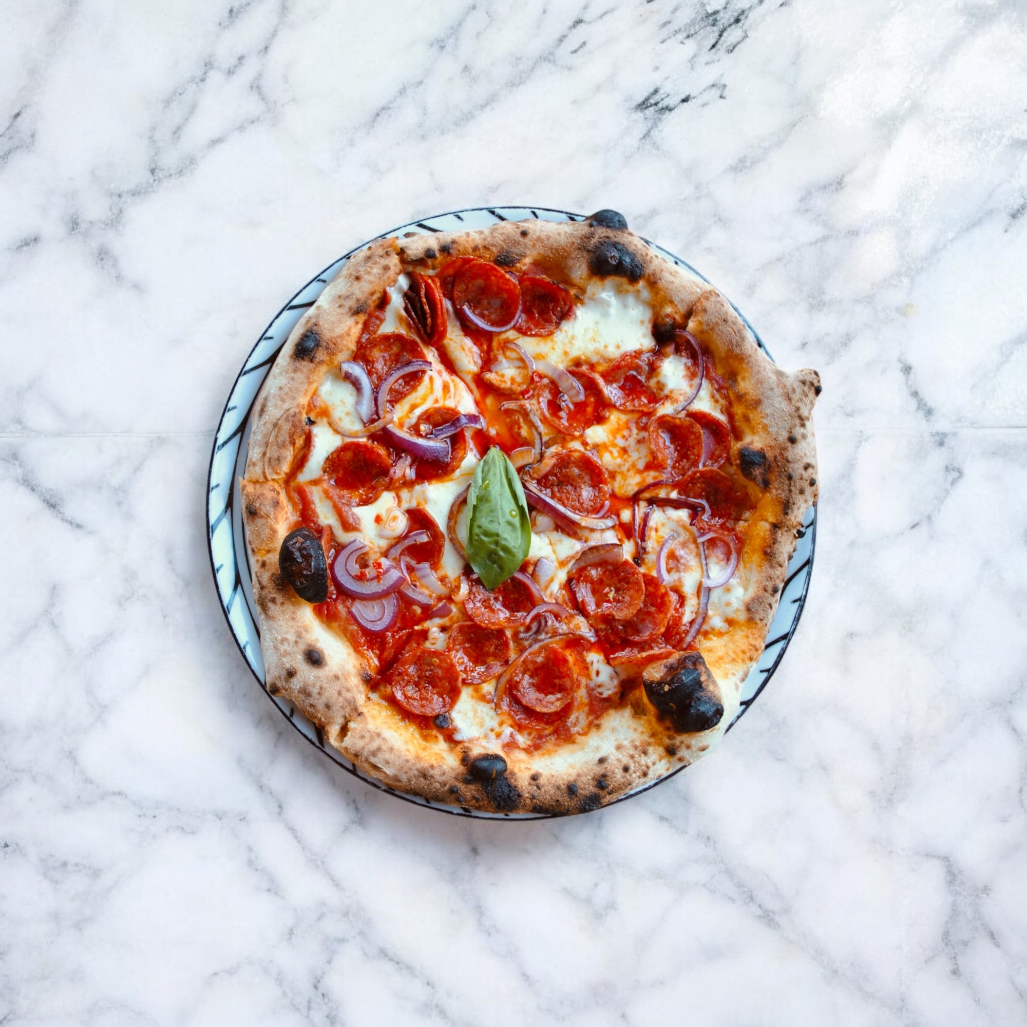 Diavola pizza at Caffè 500 Kilkenny
