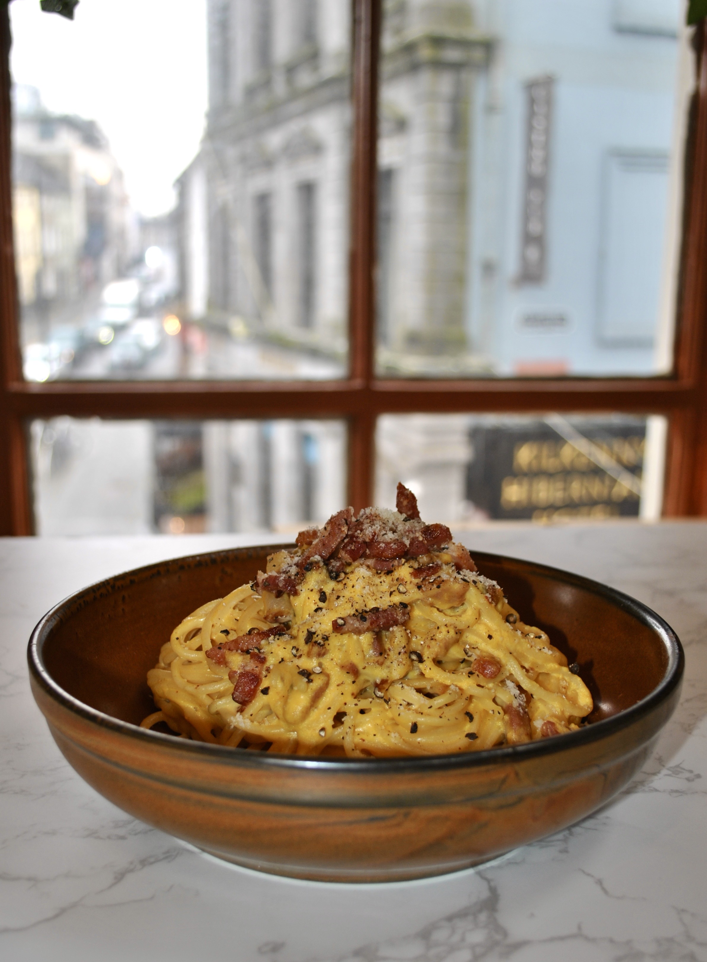 Spaghetti alla Carbonara at Caffè 500 Kilkenny