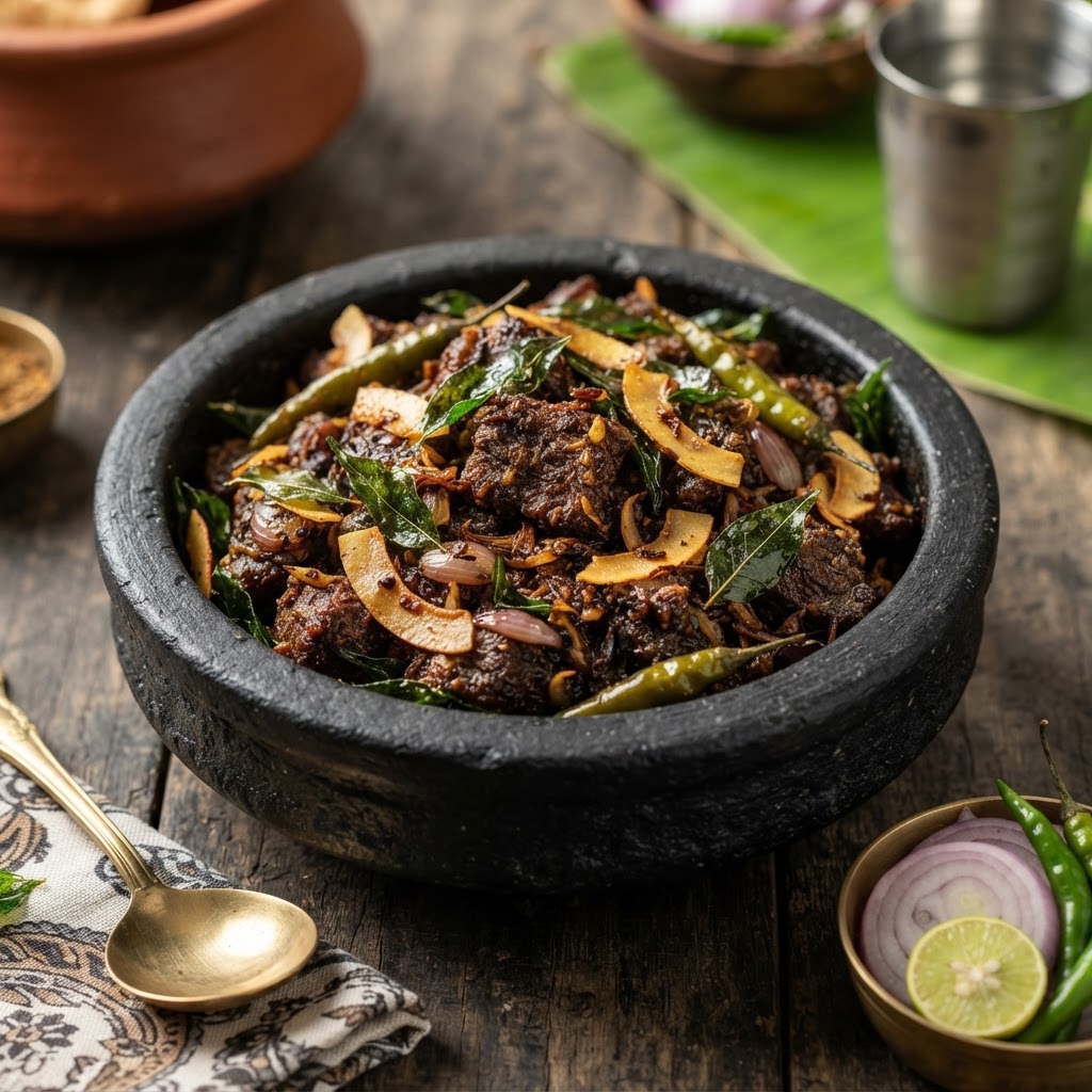 Beef Dry Fry with Coconut