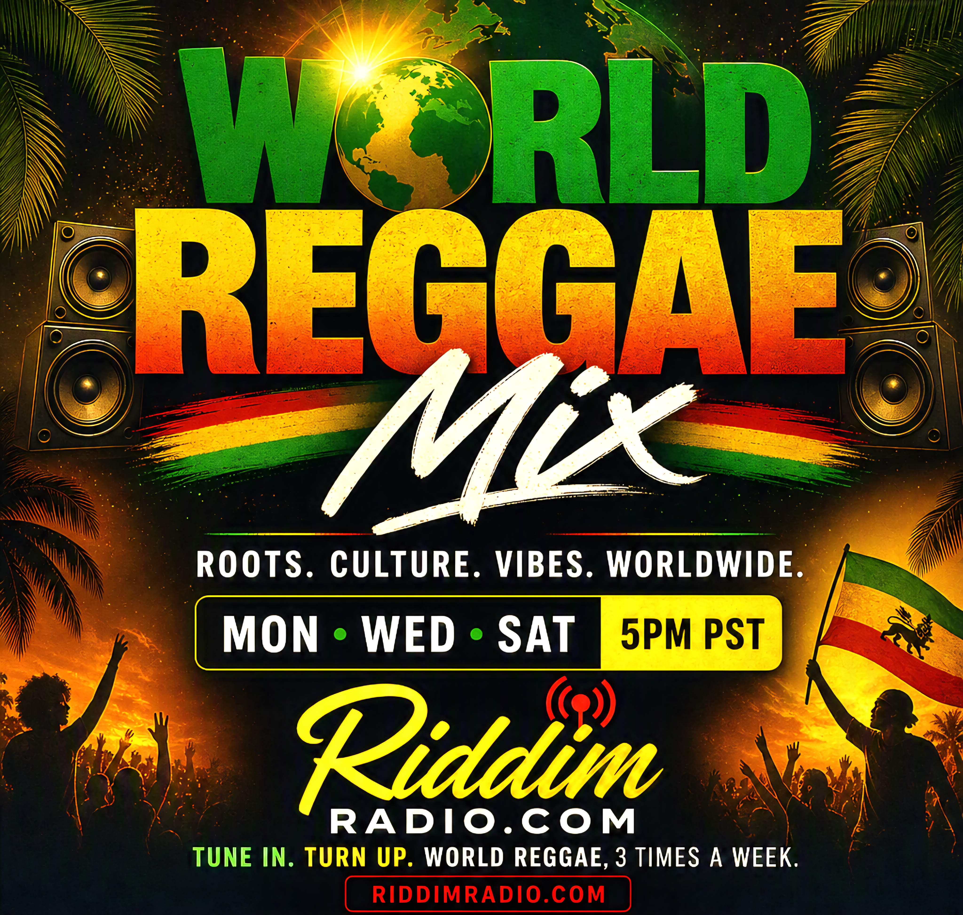 World Reggae Mix on RiddimRadio.com — Roots. Culture. Vibes. Worldwide. Tune in Mon, Wed and Sat at 5PM PST.